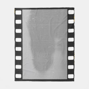 Gekraste filmstrip, plaatsaanduiding. fleece deken