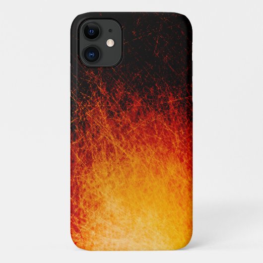 Gekraste kampvuur vlammen Case-Mate iPhone case (Achterkant)