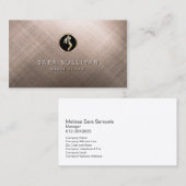 Gekraste Metal Dance Studio Icon Visitekaartje (Voorkant / Achterkant)