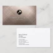 Gekraste Metalen Hamer Icon Handyman Visitekaartje (Voorkant / Achterkant)