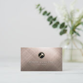 Gekraste Metalen Hamer Icon Handyman Visitekaartje (Staand voorkant)