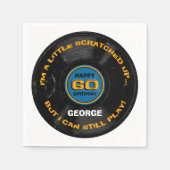 Gekraste record 60e verjaardag servet (Voorkant)