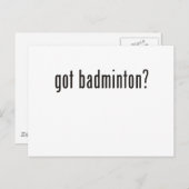gekregen badminton? briefkaart (Voorkant / Achterkant)
