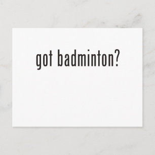 gekregen badminton? briefkaart
