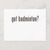 gekregen badminton? briefkaart (Voorkant)