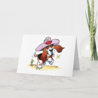 Gekregen Basset kwijlt? Lege Notecard Kaart