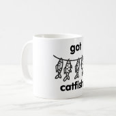 gekregen katvis koffiemok (Voorkant links)