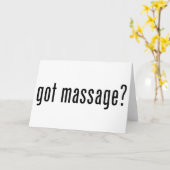 Gekregen Massage? Kaart (Gele Bloem)