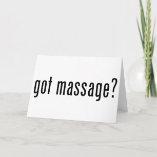 Gekregen Massage? Kaart