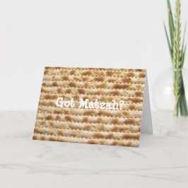 Gekregen Matzah? Pascha/wenskaart Pesach Kaart