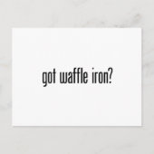 Gekregen wafelijzer briefkaart (Voorkant)