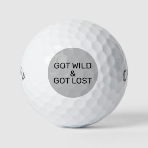 Gekregen wild en verdwaald grappige quote golfballen