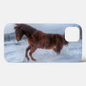 Gekrenkte orrel-paarden die opgroeien in wintersne Case-Mate iPhone case (Achterkant (horizontaal))
