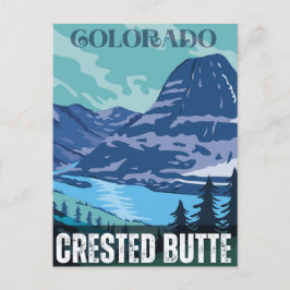 Gekreste Butte rocky bergt colorado Briefkaart