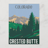 Gekreste Butte rocky bergt colorado Briefkaart (Voorkant)