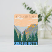 Gekreste Butte rocky bergt colorado Briefkaart (Staand voorkant)