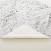 Gekreukeld papier sherpa deken (3/4)