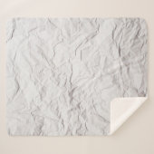 Gekreukeld papier sherpa deken (Voorkant (horizontaal))