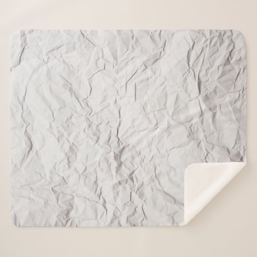 Gekreukeld papier sherpa deken (Voorkant (horizontaal))