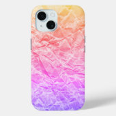 Gekreukeld regenboogpapier Case-Mate iPhone case (Achterkant)
