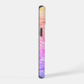 Gekreukeld regenboogpapier iPhone 15 case (Rechterkant)