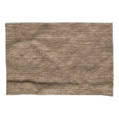 Gekreukelde bruine, abstracte getextureerde achter kussensloop (Voorkant)