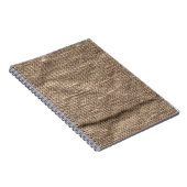 Gekreukelde bruine, abstracte getextureerde achter notitieboek (Rechterzijde)