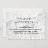 Gekreukt papier 1e huwelijksverjaardag kaart (Achterkant)