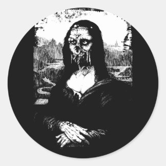 Gekreun Lisa ronde sticker