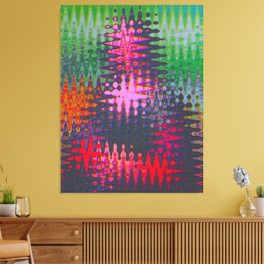 Gekreun Mona Lisa Abstracte Olie Canvas Afdruk (Insitu (Woonkamer))