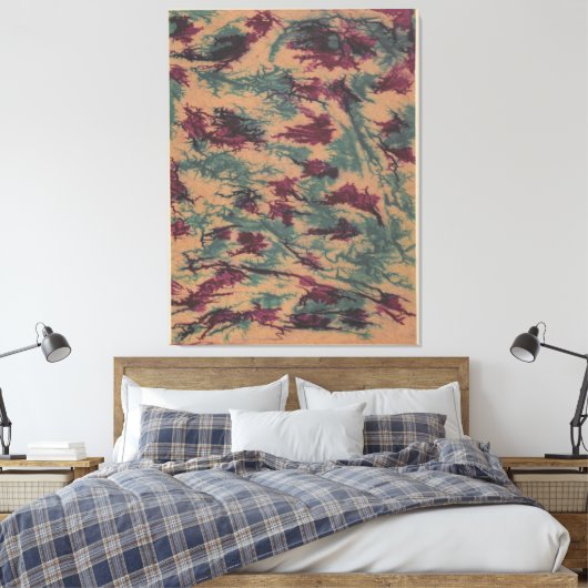 Gekreurd vouwblaadje papier canvas afdruk (Insitu (Slaapkamer))