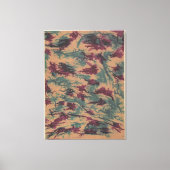 Gekreurd vouwblaadje papier canvas afdruk (Voorkant)