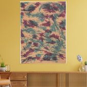 Gekreurd vouwblaadje papier canvas afdruk (Insitu (Woonkamer))
