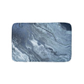 Gekristalliseerde blauwe agaat | Stoffige leisteen Badmat (Voorkant)