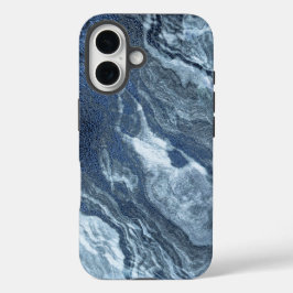 Gekristalliseerde blauwe agaat | Stoffige leisteen iPhone 16 Hoesje