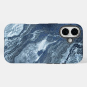 Gekristalliseerde blauwe agaat | Stoffige leisteen Case-Mate iPhone Case (Achterkant (horizontaal))