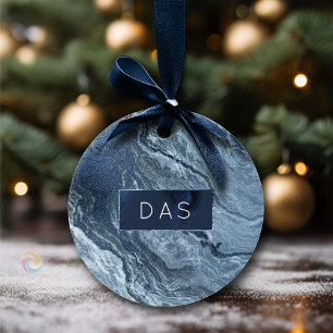 Gekristalliseerde blauwe agaat   Stoffige leisteen Keramisch Ornament