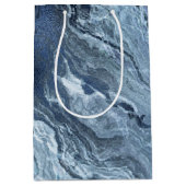 Gekristalliseerde blauwe agaat | Stoffige leisteen Medium Cadeauzakje (Voorkant)