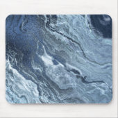 Gekristalliseerde blauwe agaat | Stoffige leisteen Muismat (Voorkant)