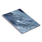 Gekristalliseerde blauwe agaat | Stoffige leisteen Notitieboek (Rechterzijde)