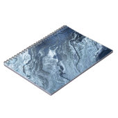 Gekristalliseerde blauwe agaat | Stoffige leisteen Notitieboek (Linkerzijde)