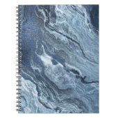 Gekristalliseerde blauwe agaat | Stoffige leisteen Notitieboek (Voorkant)
