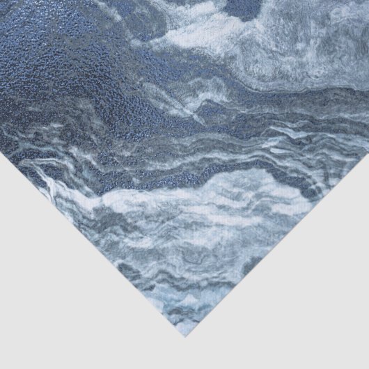 Gekristalliseerde blauwe agaat | Stoffige leisteen Tissuepapier (Detail)