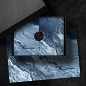 Gekristalliseerde blauwe agaat | Stoffige leisteen Tissuepapier