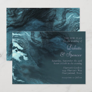 Gekristalliseerde Blauwgroen agaat   Donkere Aqua  Kaart