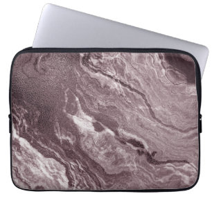 Gekristalliseerde Mauve Agaat Stoffelijk Roos Ro Laptop Sleeve