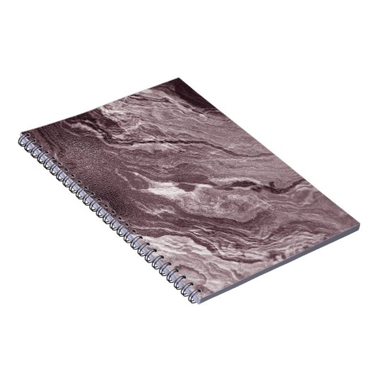 Gekristalliseerde Mauve Agaat | Stoffelijk Roos Ro Notitieboek (Rechterzijde)