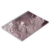 Gekristalliseerde Mauve Agaat | Stoffelijk Roos Ro Notitieboek (Linkerzijde)