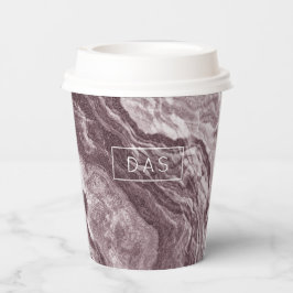 Gekristalliseerde Mauve Agaat | Stoffelijk Roos Ro Papieren Bekers