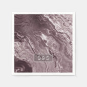 Gekristalliseerde Mauve Agaat | Stoffelijk Roos Ro Servet (Voorkant)